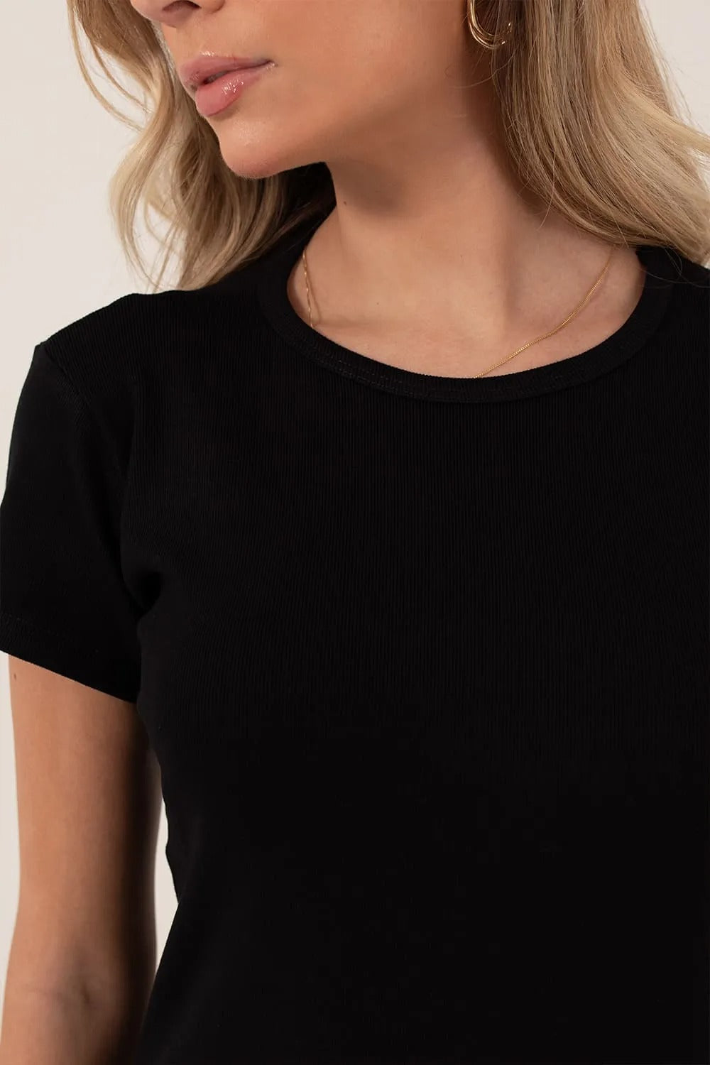 Vestido Com Manga Canelado Casual Viscose Feminino