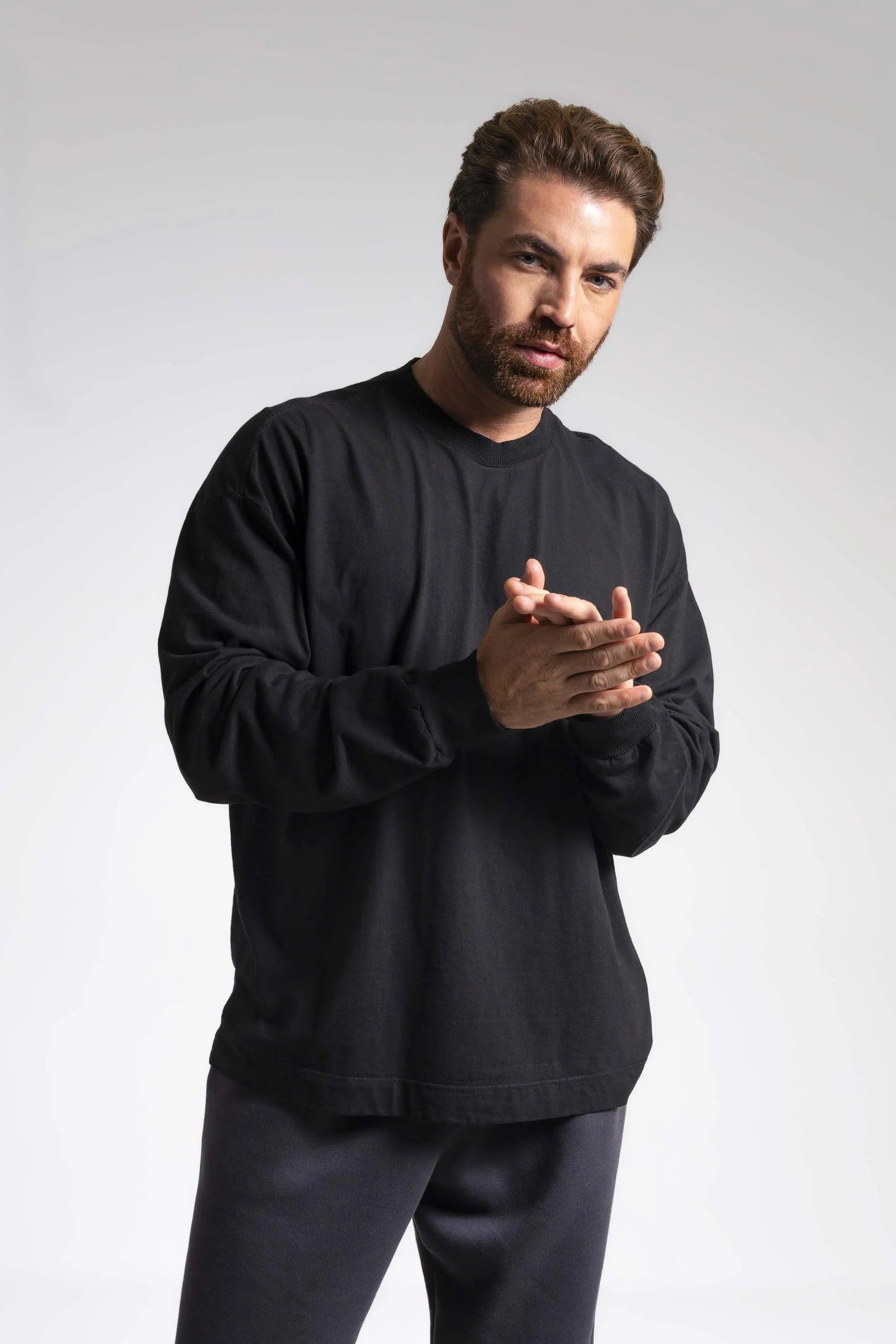 Camiseta Manga Longa Heavy Oversized - Fio 20