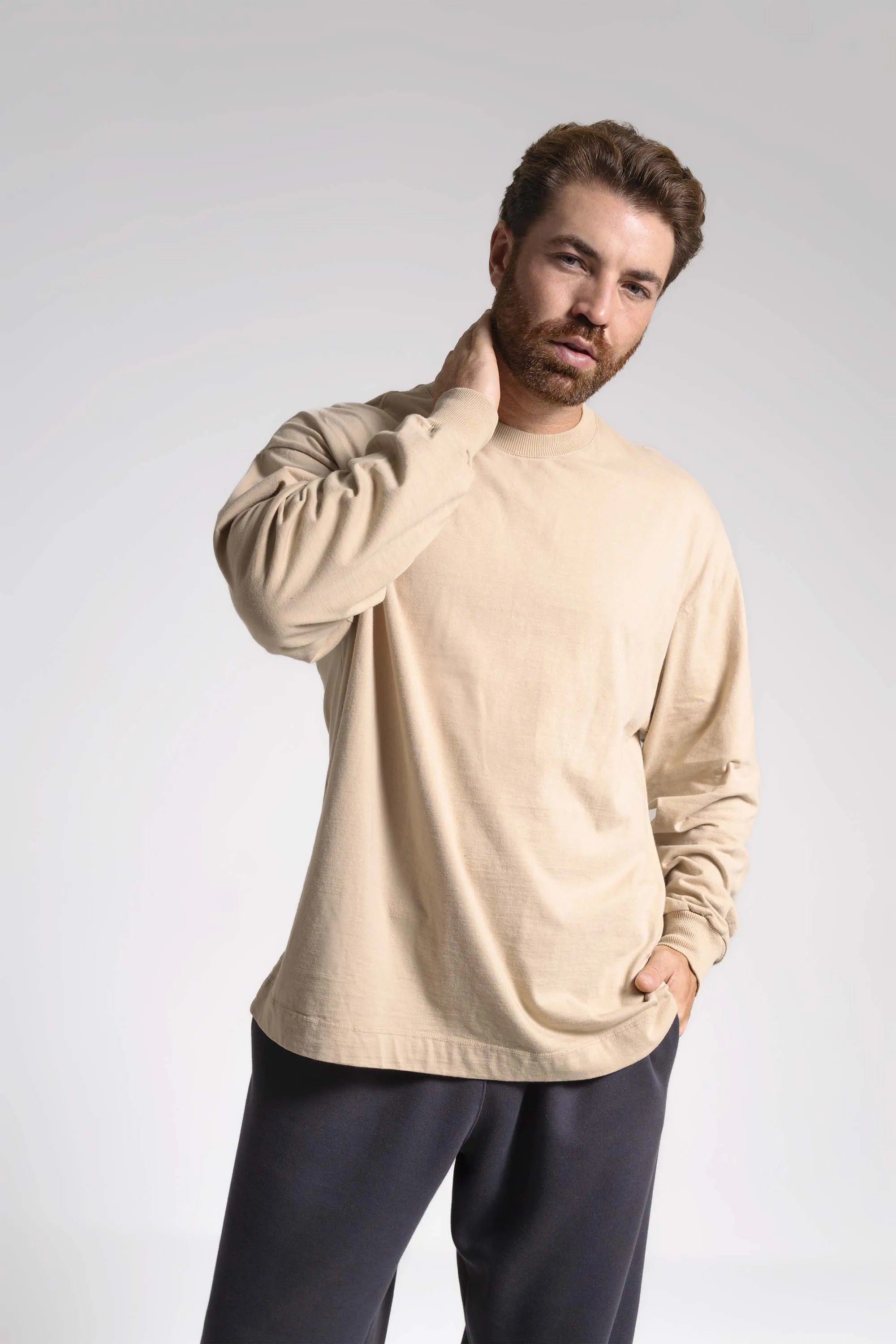 Camiseta Manga Longa Heavy Oversized - Fio 20