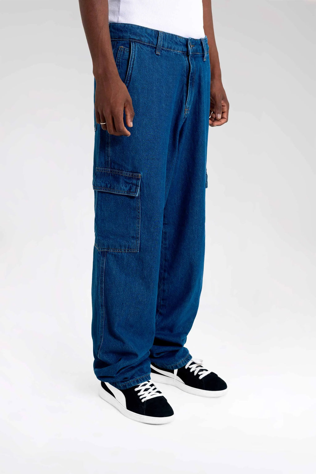 Calça Jeans Heavy Cargo