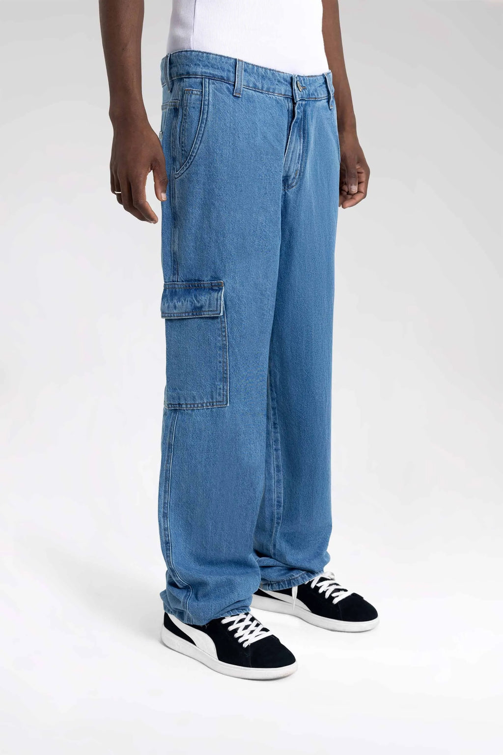 Calça Jeans Heavy Cargo