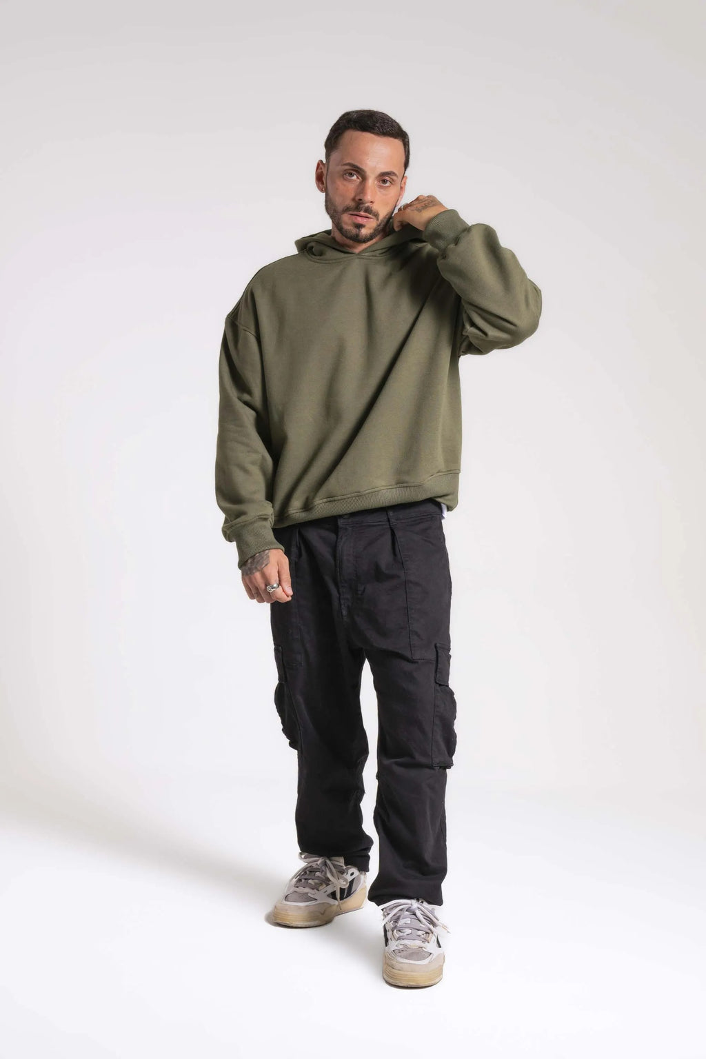 Moletom Oversized Boxy Premium 3 Cabos Com Capuz - Agasalhos