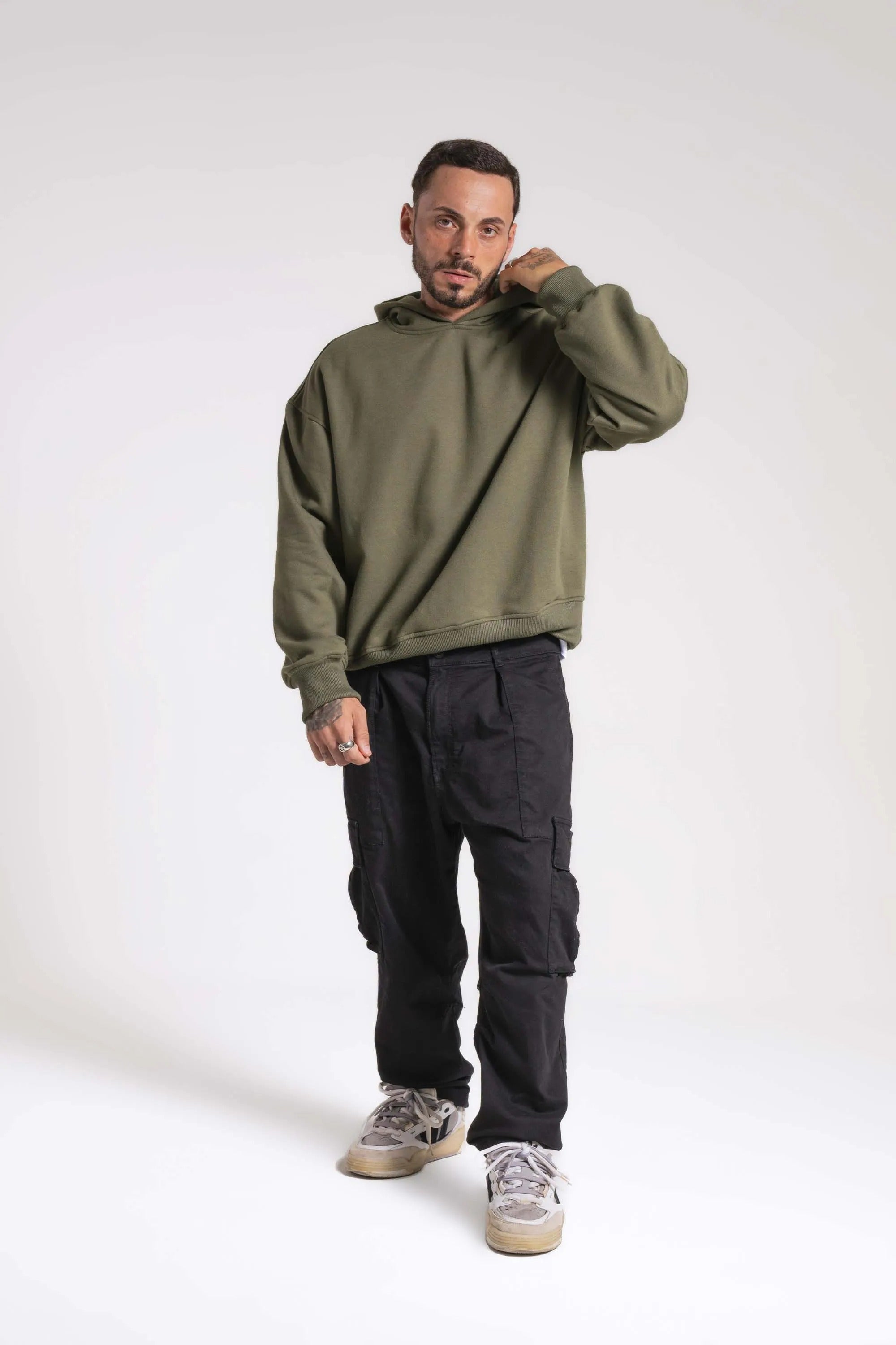 Moletom Oversized Boxy Premium 3 Cabos Com Capuz - Agasalhos