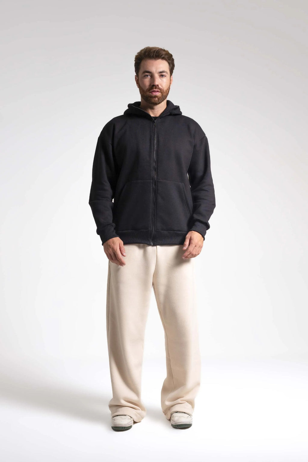 Moletom Canguru Com Ziper 2 Cabos - Agasalhos