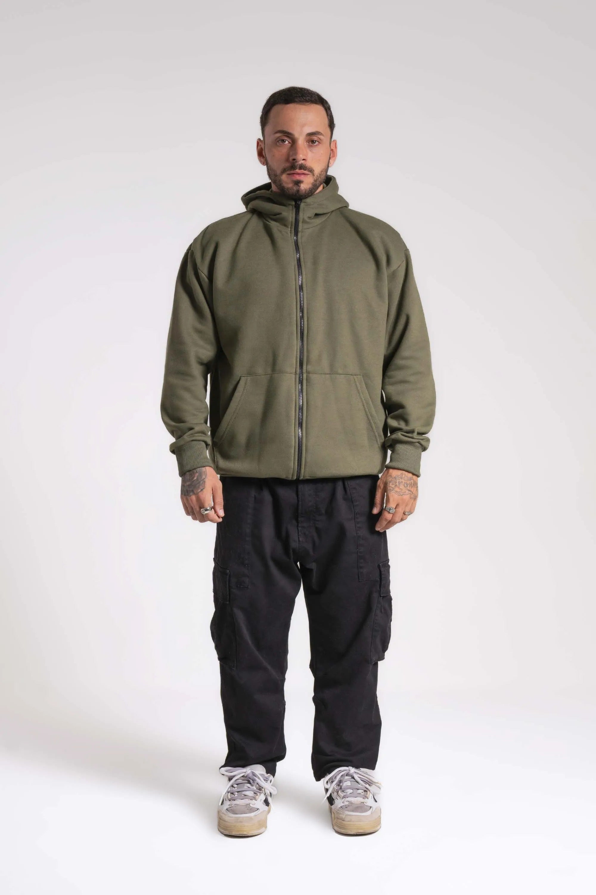 Moletom Canguru Com Ziper 2 Cabos - Agasalhos